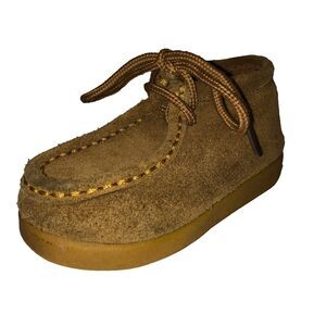Next Exit Child Toddler Size 7 Chukka Lace Up Boots Leather Wheat Beige